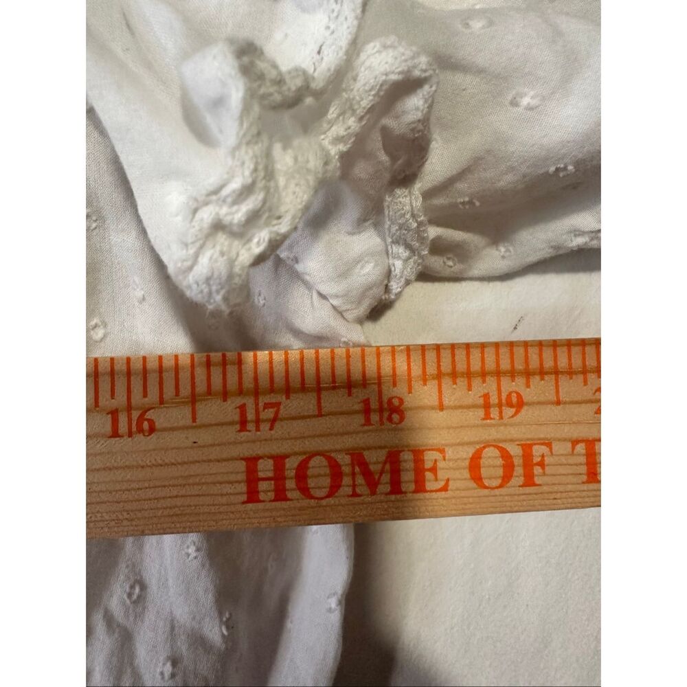 LoveShackFancy Natasha Heritage Mini White Dress, size Large - Picture 5 of 8